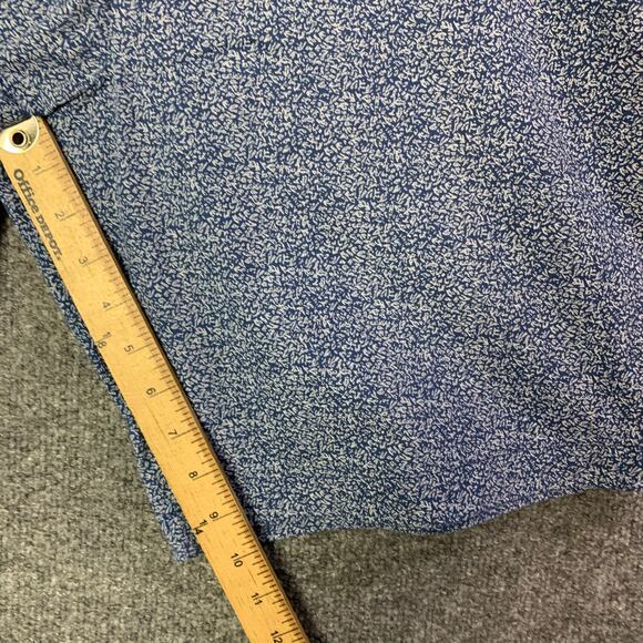 NWT Banana Republic Men’s Sz 35 AIDEN STRETCH‎ MULTI BLUE PRINT SHORTS - Picture 6 of 9